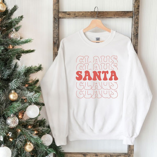 Santa Claus Stacked Graphic Sweatshirt