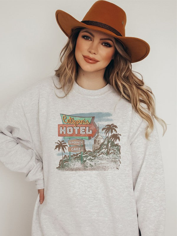 California Hotel Graphic Sweatshirt