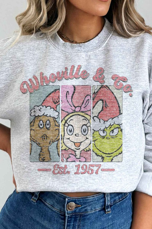 Whoville and Christmas Graphic Sweatshirt