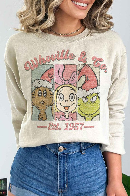 Whoville and Christmas Graphic Sweatshirt