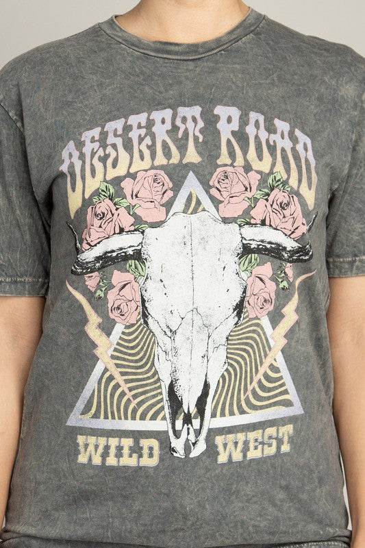 Desert Road Wild West Graphic Tee Shirt